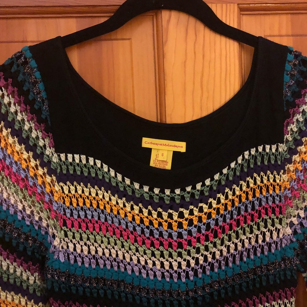 Catherine Malandrino multi-colored knit dress